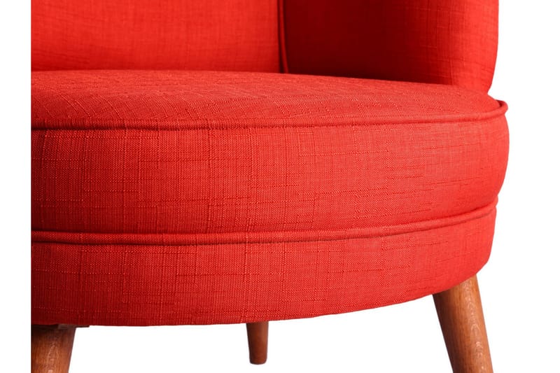 Brandn Lenestol med Armlene - Rød - Møbler - Stoler & lenestoler - Lenestoler