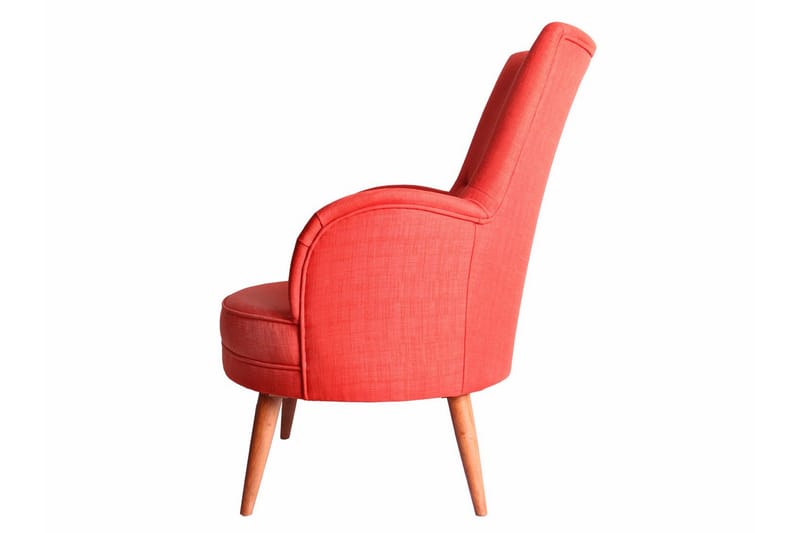Brandn Lenestol med Armlene - Rød - Møbler - Stoler & lenestoler - Lenestoler