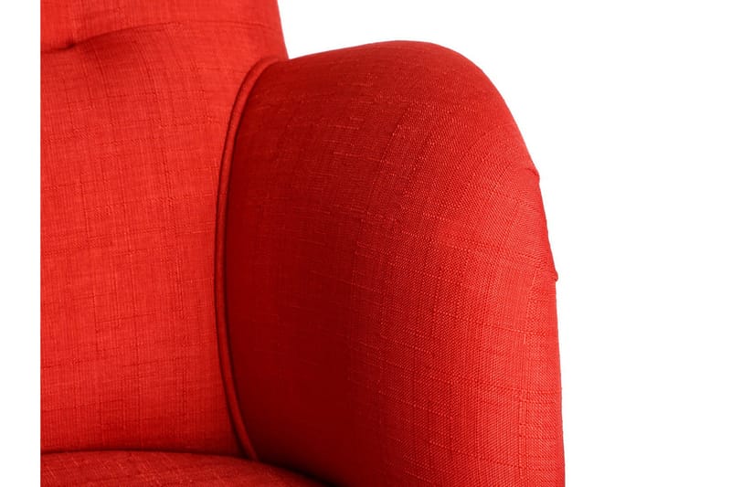 Brandn Lenestol med Armlene - Rød - Møbler - Stoler & lenestoler - Lenestoler