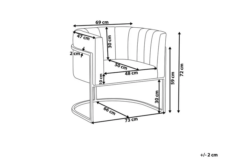 Breitsprecher Lenestol Fløyel - Grå - Møbler - Stoler & lenestoler - Lenestoler