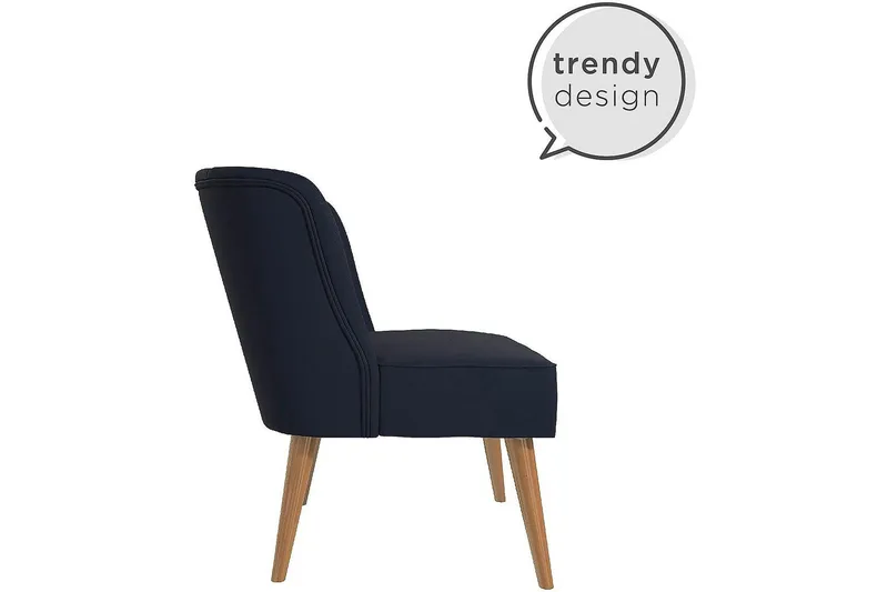 Brittany Lenestol Linblå - Novogratz - Møbler - Stoler & lenestoler - Lenestoler - Lenestoler uten armlene