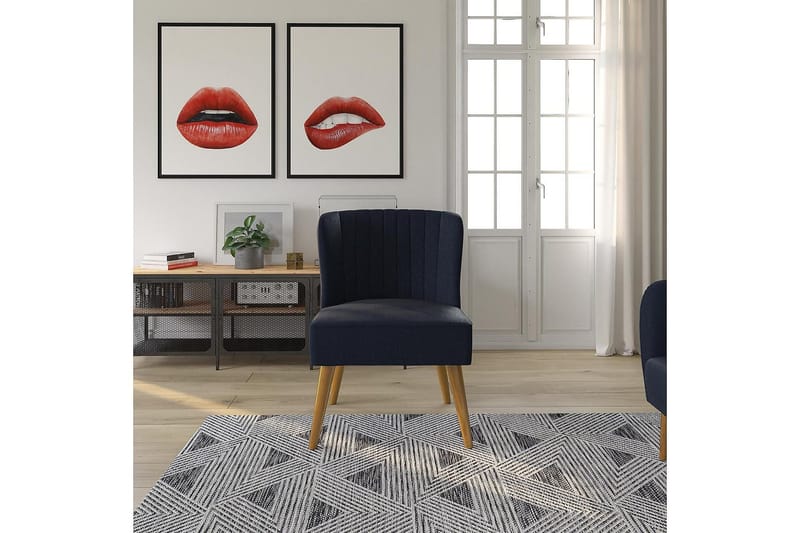 Brittany Lenestol Linblå - Novogratz - Møbler - Stoler & lenestoler - Lenestoler - Lenestoler uten armlene