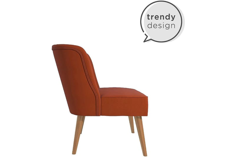 Brittany Lenestol Linoransje - Novogratz - Møbler - Stoler & lenestoler - Lenestoler - Lenestoler uten armlene