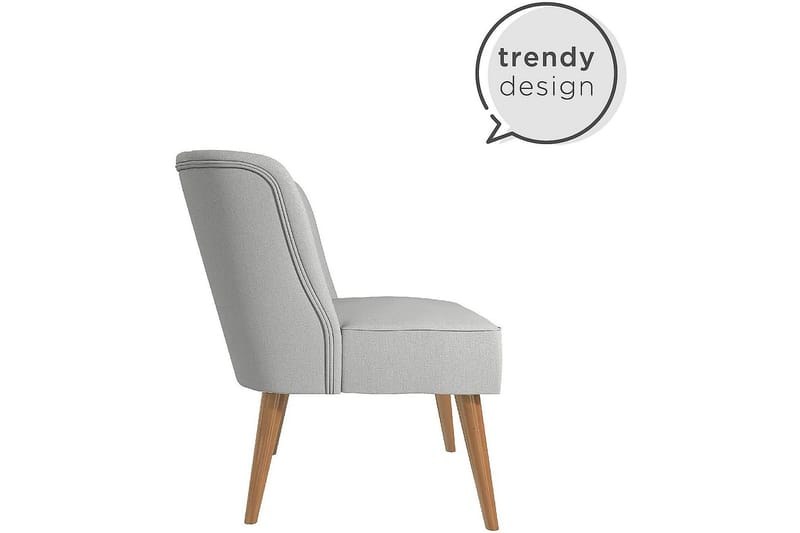 Brittany Lenestol Lyslingrå - Novogratz - Møbler - Stoler & lenestoler - Lenestoler - Lenestoler uten armlene