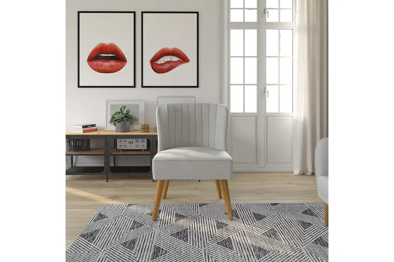 Brittany Lenestol Lyslingrå - Novogratz - Møbler - Stoler & lenestoler - Lenestoler - Lenestoler uten armlene