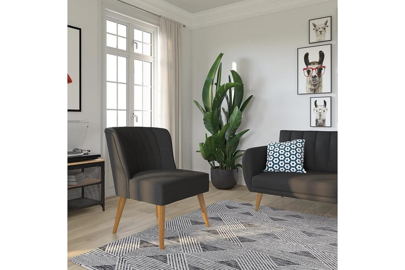 Brittany Lenestol Mørklingrå - Novogratz - Møbler - Stoler & lenestoler - Lenestoler - Lenestoler uten armlene