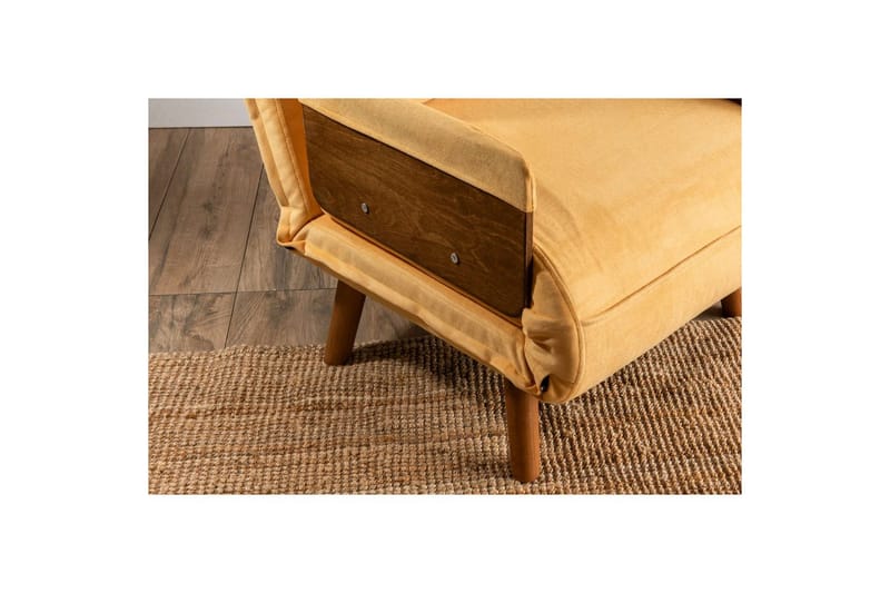 Canelo Sovelenestol - Sennepsgul Gul - Møbler - Sofaer - Sovesofaer