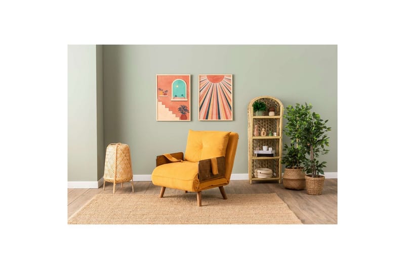 Canelo Sovelenestol - Sennepsgul Gul - Møbler - Sofaer - Sovesofaer