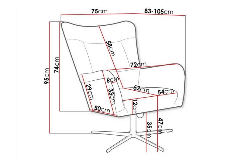 Carney Fåtölj beige - Møbler - Stoler & lenestoler - Lenestoler