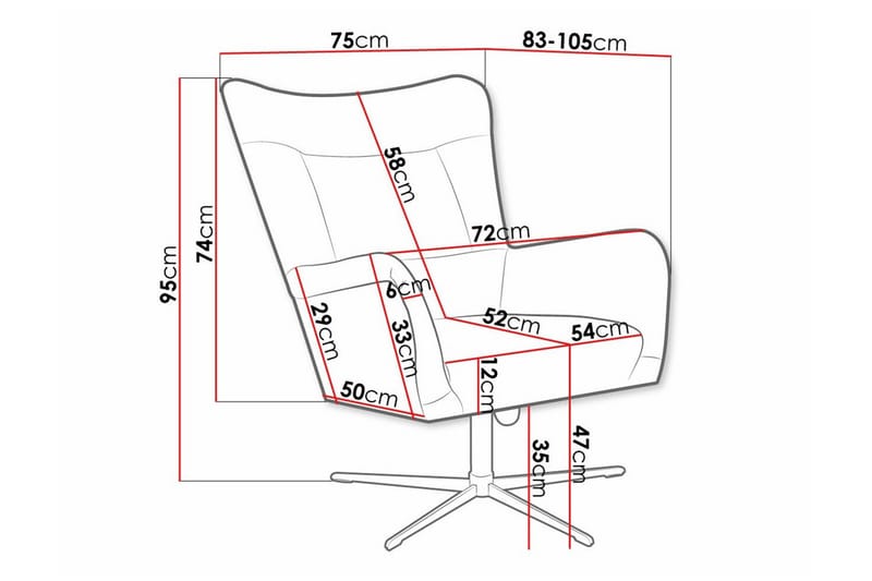 Carney Fåtölj beige - Møbler - Stoler & lenestoler - Lenestoler