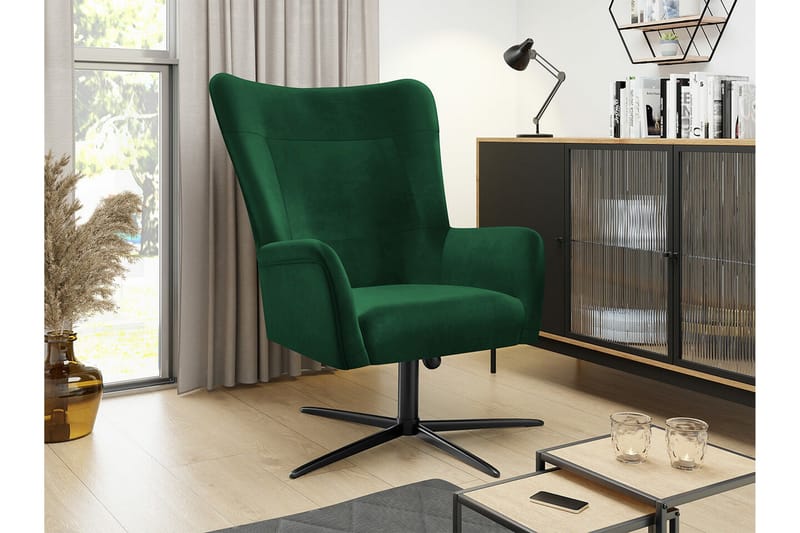 Carney Fåtölj Dark green - Møbler - Stoler & lenestoler - Lenestoler