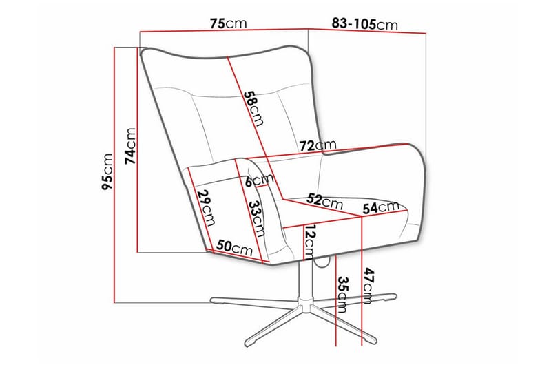 Carney Fåtölj Dark green - Møbler - Stoler & lenestoler - Lenestoler