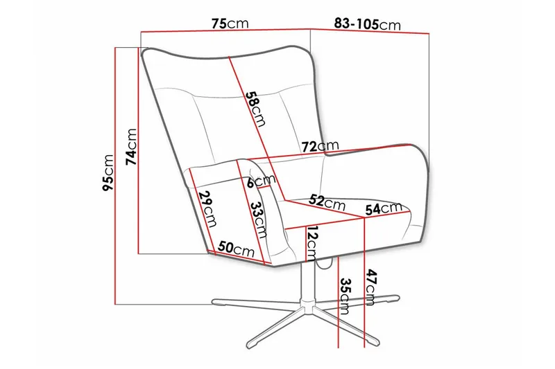 Carney Fåtölj Dark green - Møbler - Stoler & lenestoler - Lenestoler