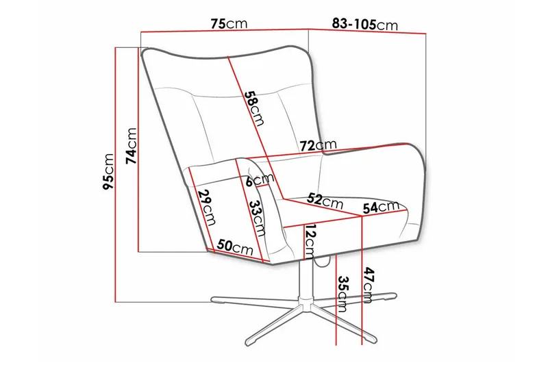 Carney Fåtölj Grey - Møbler - Stoler & lenestoler - Lenestoler