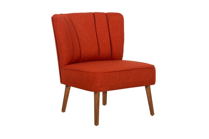 Caulk Lenestol med Armlene, Rød