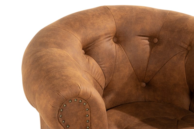 Castelano Lenestol - Beige - Møbler - Stoler & lenestoler - Lenestoler - Chesterfield lenestol