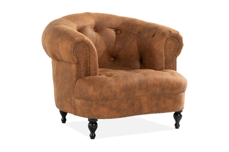 Castelano Lenestol - Beige - Møbler - Stoler & lenestoler - Lenestoler - Chesterfield lenestol