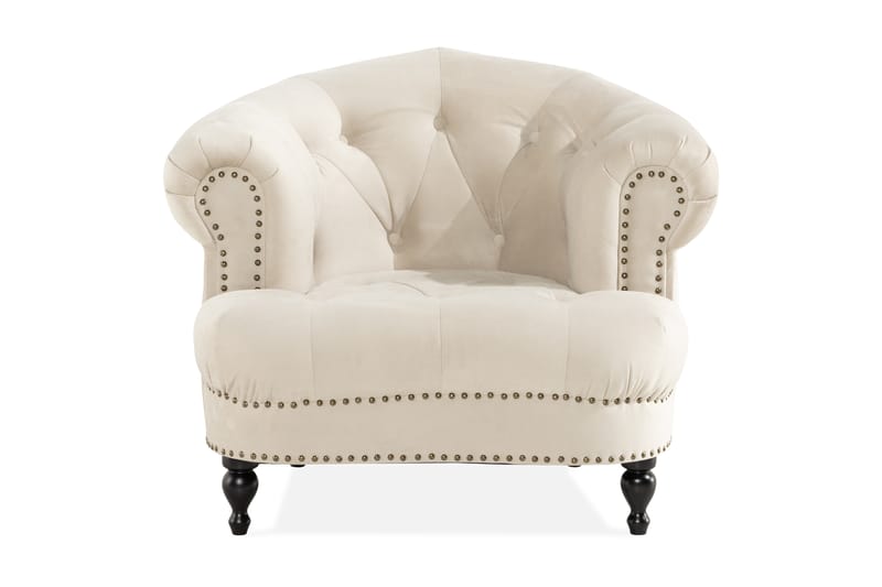Castelano Lenestol - Beige - Møbler - Stoler & lenestoler - Lenestoler - Chesterfield lenestol
