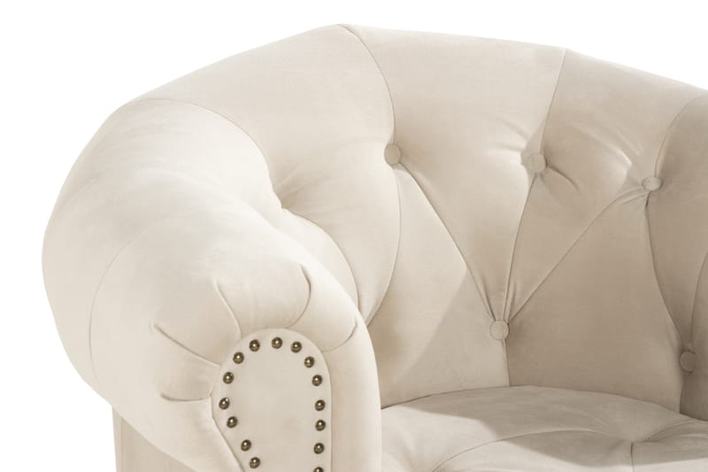 Castelano Lenestol - Beige - Møbler - Stoler & lenestoler - Lenestoler - Chesterfield lenestol
