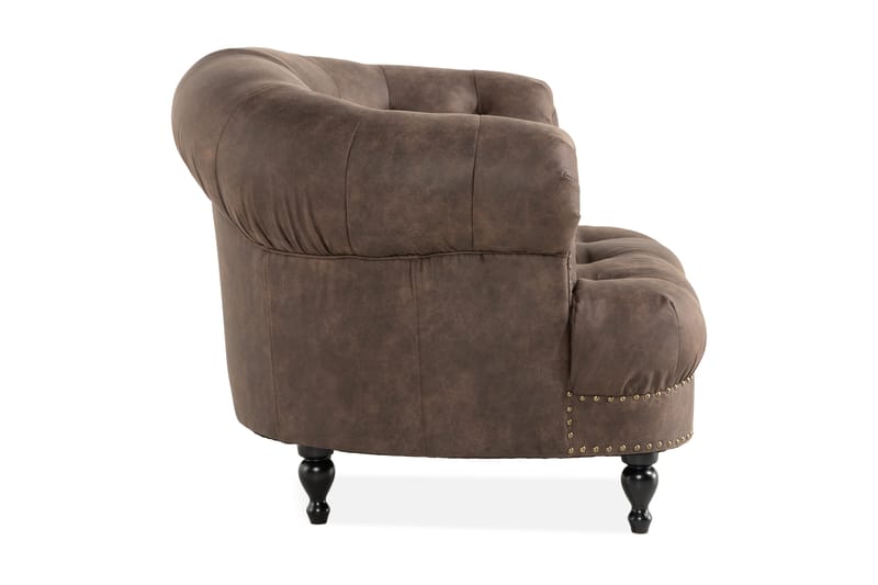 Castelano Lenestol - Brun - Møbler - Stoler & lenestoler - Lenestoler - Chesterfield lenestol