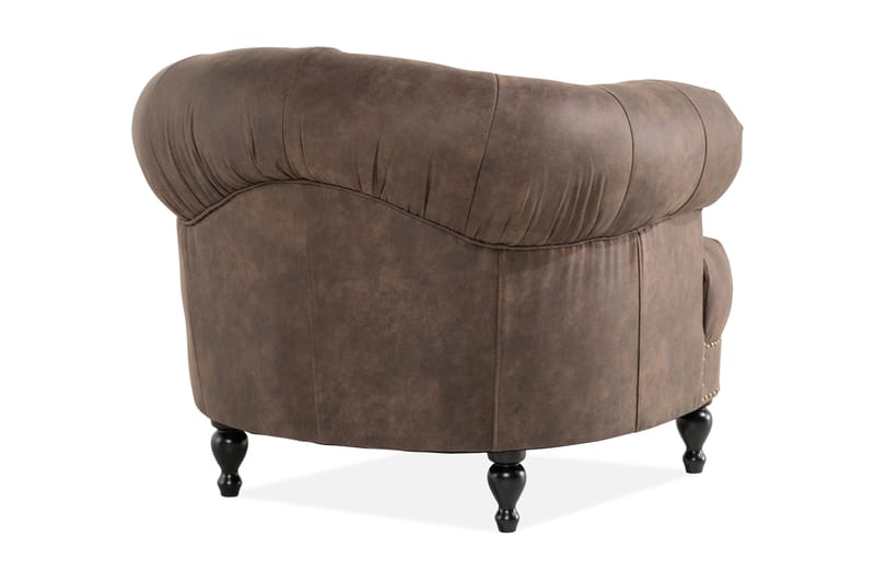 Castelano Lenestol - Brun - Møbler - Stoler & lenestoler - Lenestoler - Chesterfield lenestol