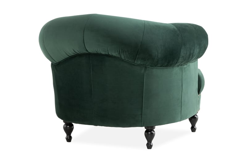 Castelano Lenestol - Grønn - Møbler - Stoler & lenestoler - Lenestoler - Chesterfield lenestol