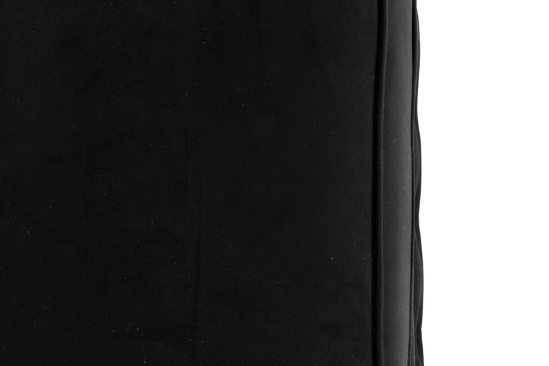 Chesterfield Delux Lenestol+Fotskammel - Fløyel Svart - Møbler - Stoler & lenestoler - Lenestoler - Chesterfield lenestol