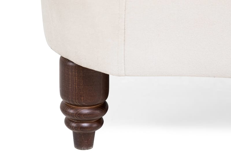 Chesterfield Deluxe Fløyelslenestol - Beige - Møbler - Stoler & lenestoler - Lenestoler - Chesterfield lenestol
