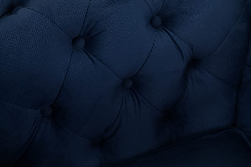 Chesterfield Deluxe Lenestol - Fløyel Petrolblå - Møbler - Stoler & lenestoler - Lenestoler - Chesterfield lenestol