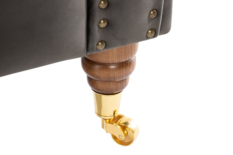 Chesterfield Deluxe Lenestol - Grå - Møbler - Stoler & lenestoler - Lenestoler - Chesterfield lenestol