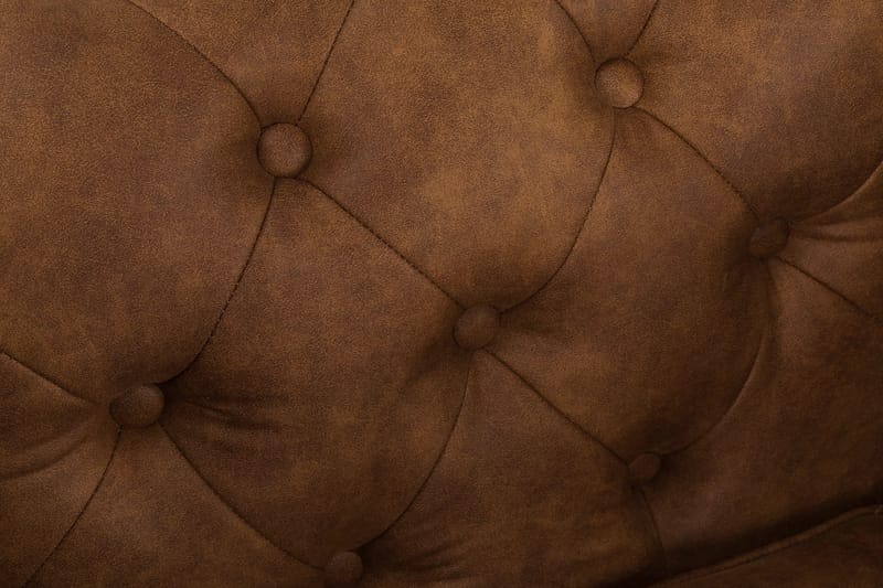 Chesterfield Deluxe Lenestol Vintage - Konjakk - Møbler - Stoler & lenestoler - Lenestoler - Chesterfield lenestol