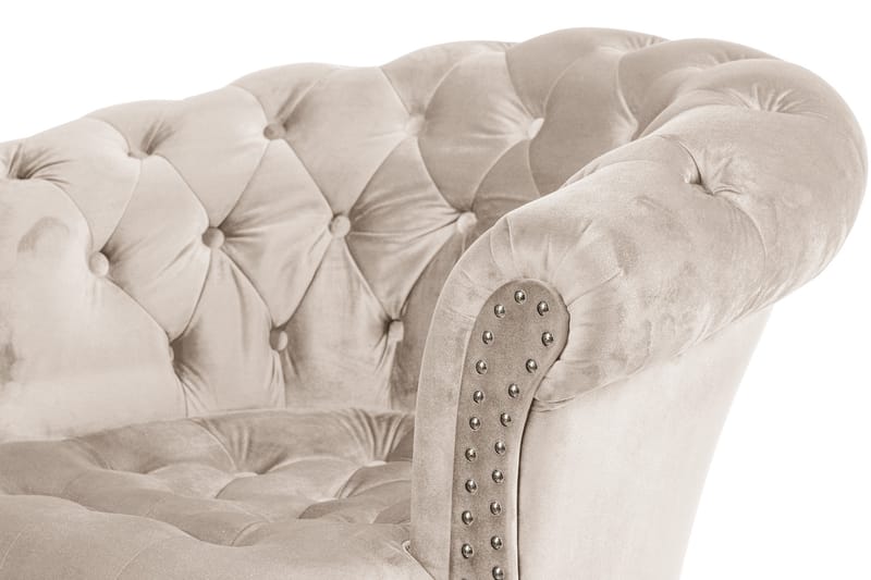 Chesterfield Ludovic Lenestol - Beige - Møbler - Stoler & lenestoler - Lenestoler - Chesterfield lenestol