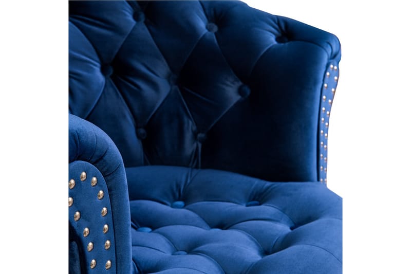 Chesterfield Ludovic Lenestol - Blå - Møbler - Stoler & lenestoler - Lenestoler - Chesterfield lenestol