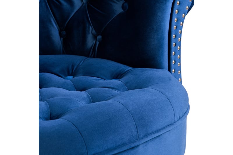 Chesterfield Ludovic Lenestol - Blå - Møbler - Stoler & lenestoler - Lenestoler - Chesterfield lenestol