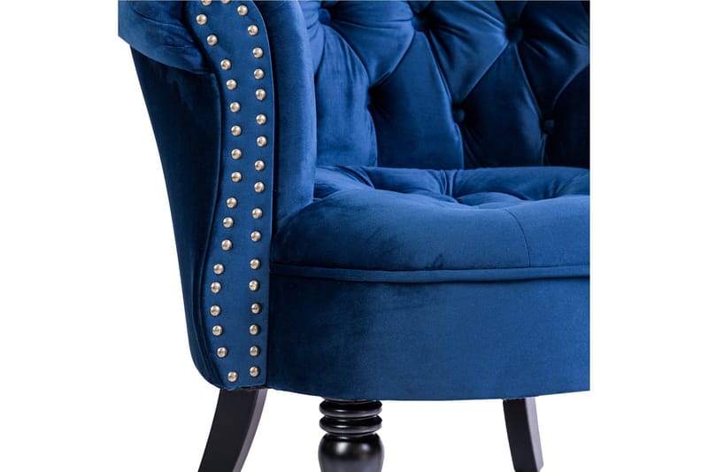 Chesterfield Ludovic Lenestol - Blå - Møbler - Stoler & lenestoler - Lenestoler - Chesterfield lenestol