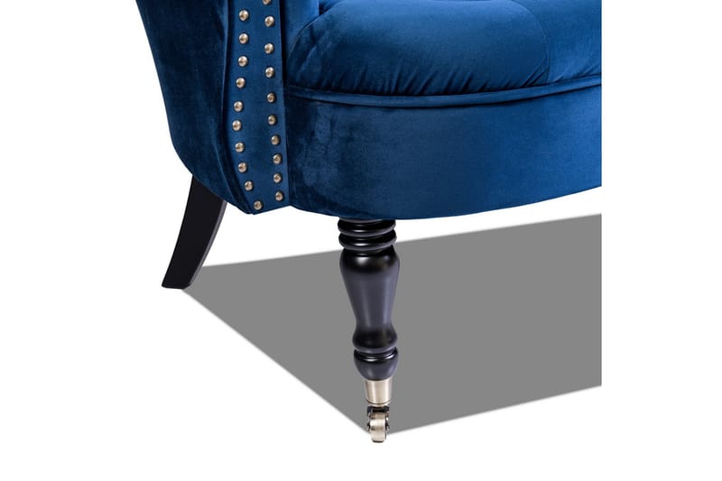 Chesterfield Ludovic Lenestol - Blå - Møbler - Stoler & lenestoler - Lenestoler - Chesterfield lenestol