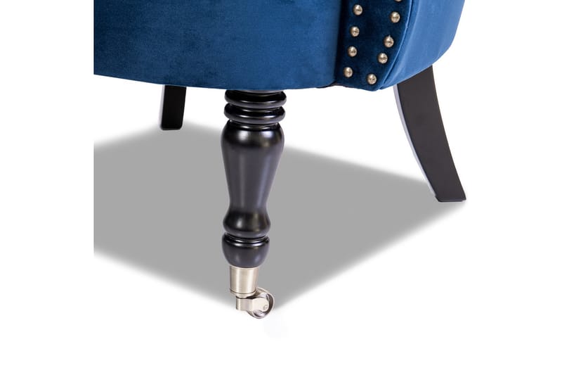 Chesterfield Ludovic Lenestol - Blå - Møbler - Stoler & lenestoler - Lenestoler - Chesterfield lenestol