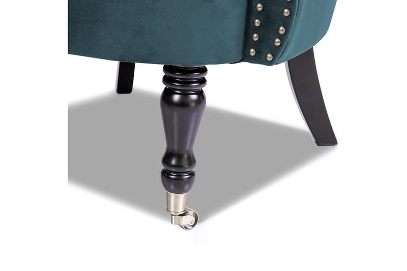 Chesterfield Ludovic Lenestol - Blågrønn - Møbler - Stoler & lenestoler - Lenestoler - Chesterfield lenestol