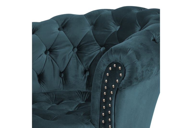 Chesterfield Ludovic Lenestol - Blågrønn - Møbler - Stoler & lenestoler - Lenestoler - Chesterfield lenestol