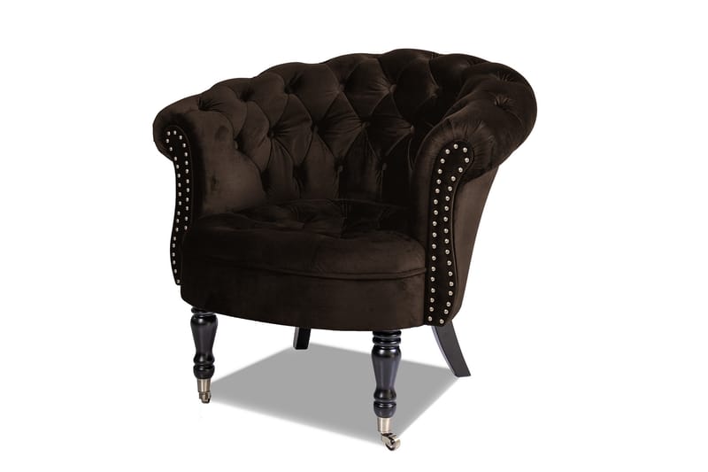 Chesterfield Ludovic Lenestol - Brun - Møbler - Stoler & lenestoler - Lenestoler - Chesterfield lenestol