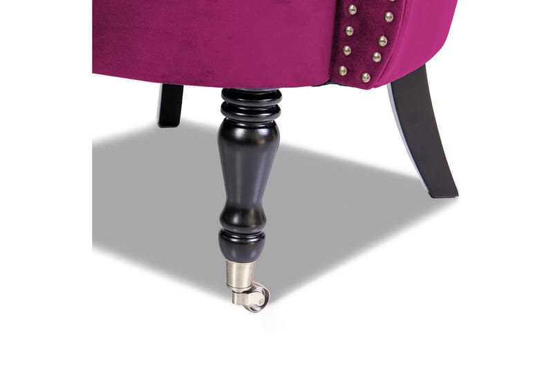 Chesterfield Ludovic Lenestol - Cerise - Møbler - Stoler & lenestoler - Lenestoler - Chesterfield lenestol