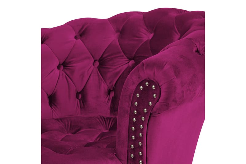 Chesterfield Ludovic Lenestol - Cerise - Møbler - Stoler & lenestoler - Lenestoler - Chesterfield lenestol