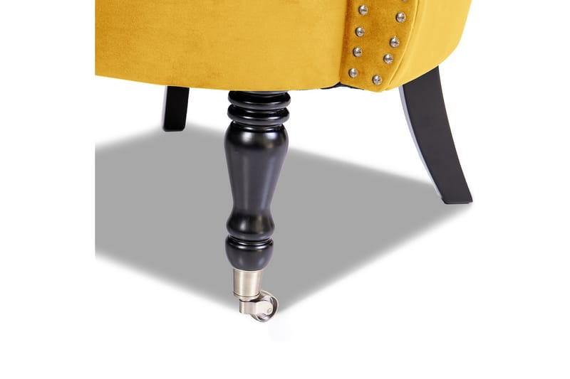 Chesterfield Ludovic Lenestol - Gul - Møbler - Stoler & lenestoler - Lenestoler - Chesterfield lenestol