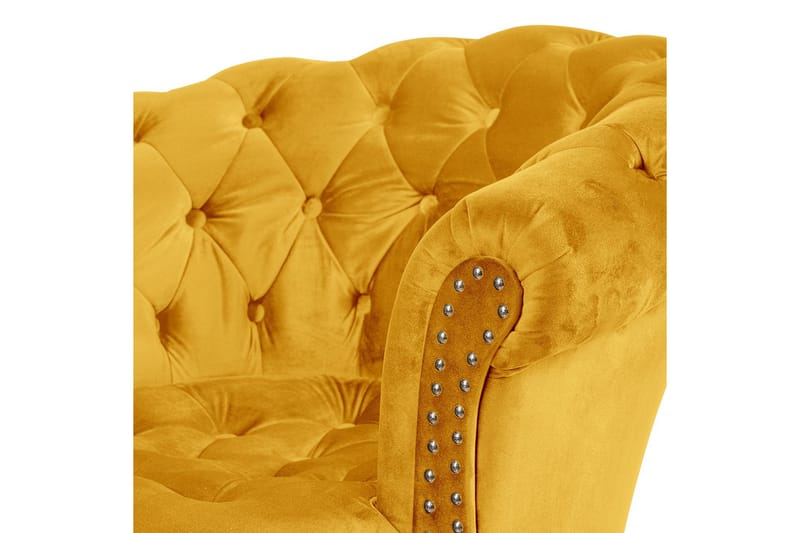 Chesterfield Ludovic Lenestol - Gul - Møbler - Stoler & lenestoler - Lenestoler - Chesterfield lenestol