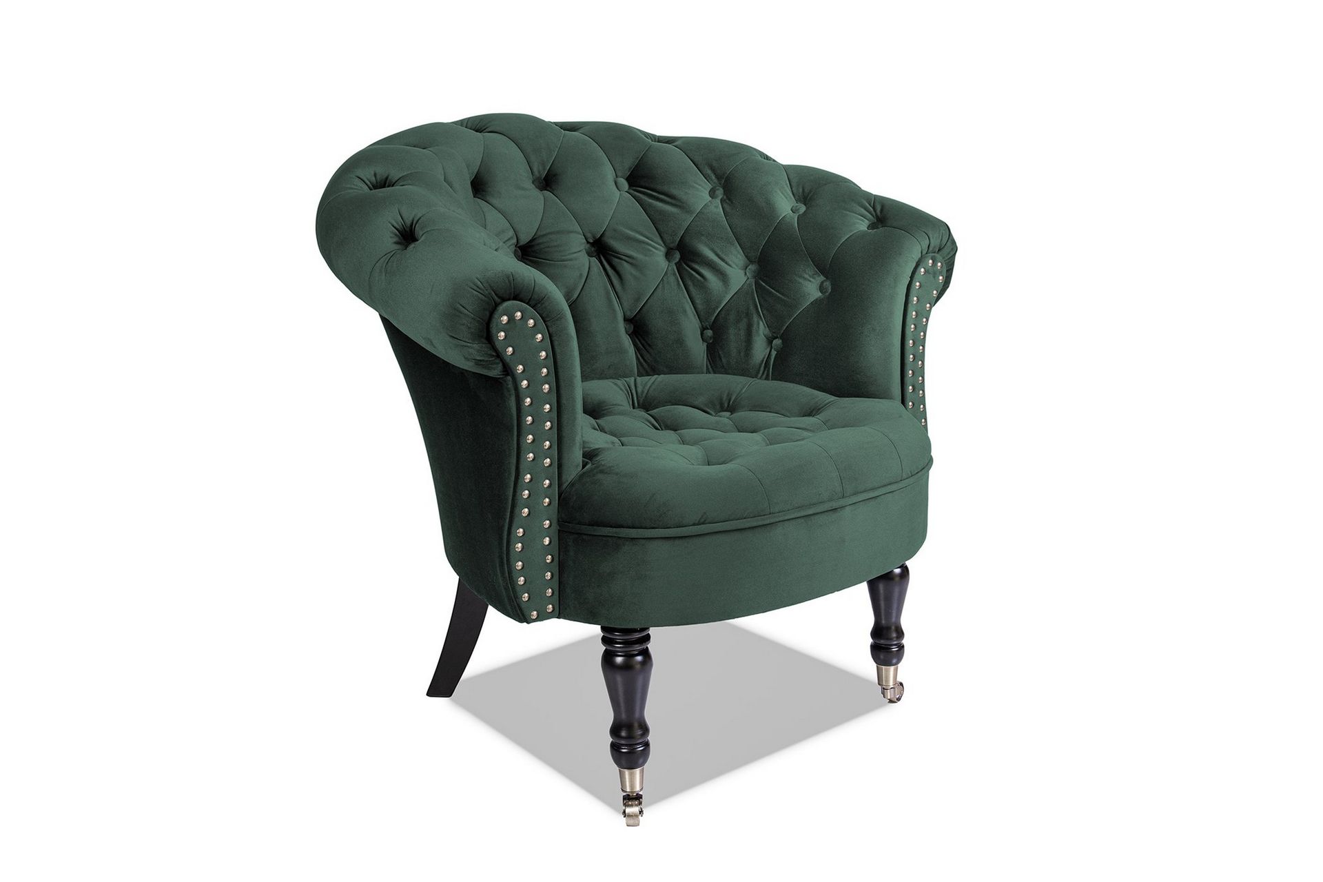 Chesterfield Ludovic Lenestol - Mørkegrønn - Møbler - Stoler & lenestoler - Lenestoler - Chesterfield lenestol