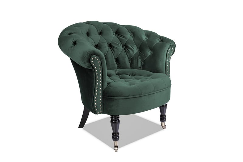 Chesterfield Ludovic Lenestol - Mørkegrønn - Møbler - Stoler & lenestoler - Lenestoler - Chesterfield lenestol