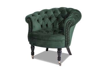 Chesterfield Ludovic Lenestol - Mørkegrønn - Møbler - Stoler & lenestoler - Lenestoler - Chesterfield lenestol