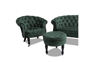 Chesterfield Ludovic Lenestol - Mørkegrønn - Møbler - Stoler & lenestoler - Lenestoler - Chesterfield lenestol
