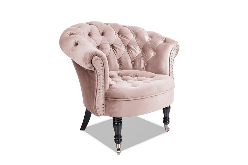 Chesterfield Ludovic Lenestol - Rosa - Møbler - Stoler & lenestoler - Lenestoler - Chesterfield lenestol