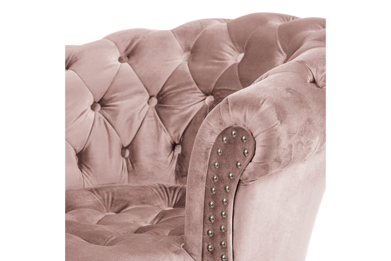 Chesterfield Ludovic Lenestol - Rosa - Møbler - Stoler & lenestoler - Lenestoler - Chesterfield lenestol